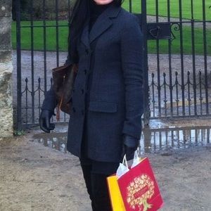 Dolce & Gabbana D&G wool pea coat grey